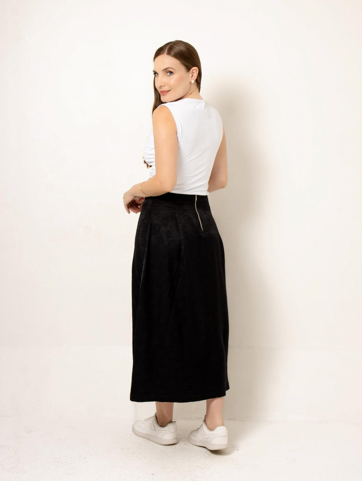 Blusa Branca Drapeada