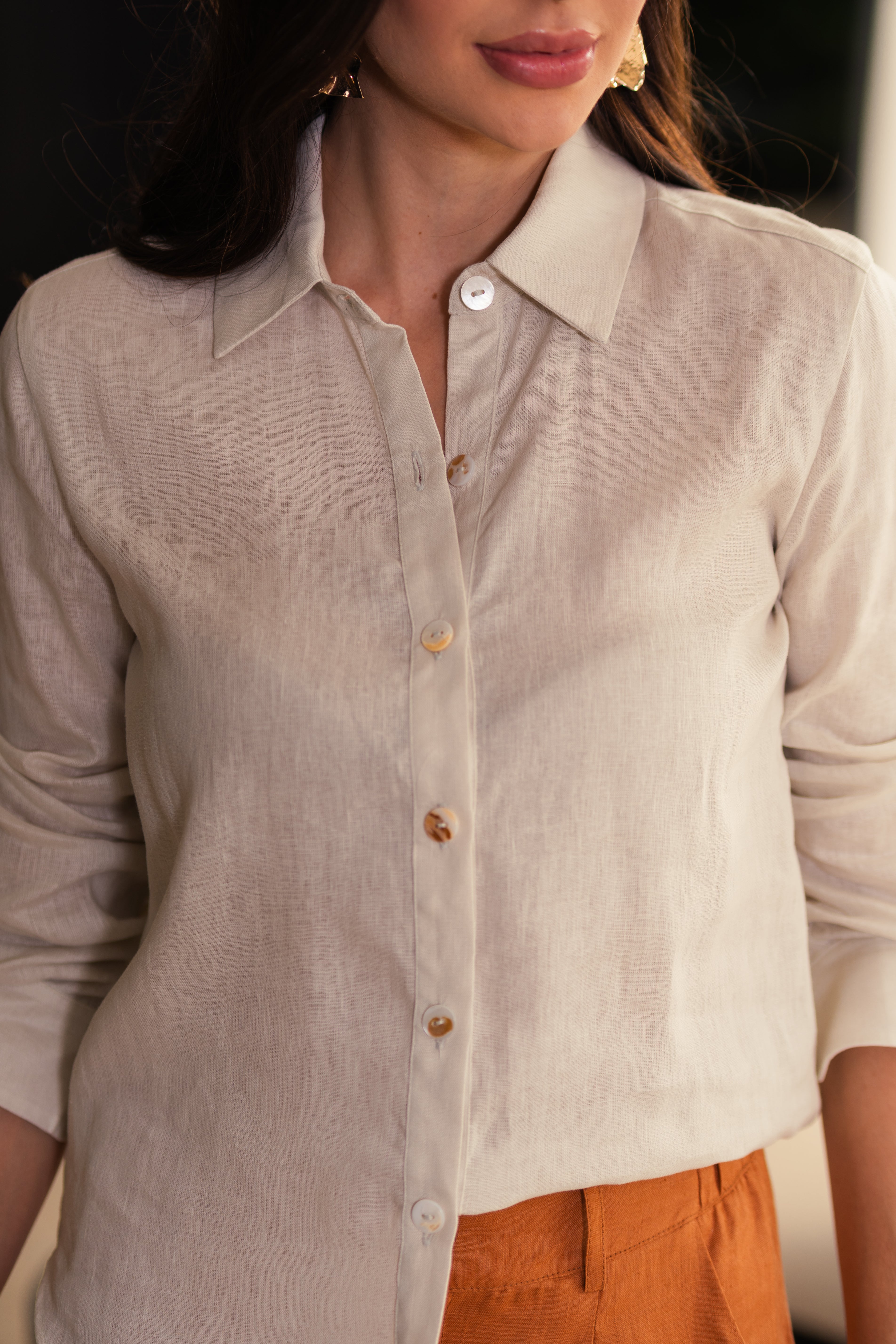 Camisa Linho Cru