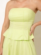 Top Verde Peplum 