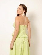Top Verde Peplum 
