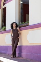 Calça Cargo Marrom Alfaiataria 