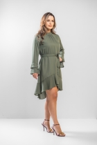 Vestido Curto Fluído Verde 