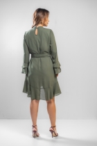 Vestido Curto Fluído Verde 