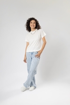 Camiseta Básica Easy Branca Gola Redonda Algodão Egípcio